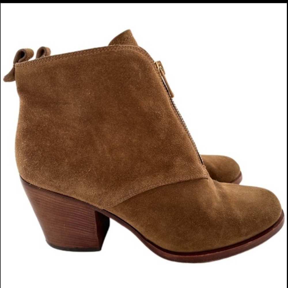 Marc Marc Jacobs Crosta ankle booties size 38 brown suede zip up western boots - Picture 11 of 11